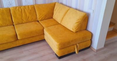 Перетяжка углового дивана